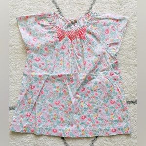 Jacadi girl’s pink floral blouse